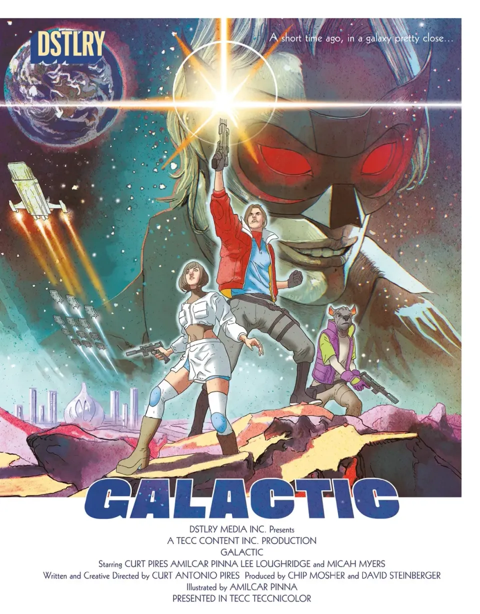 DSTLRY Galactic #1 Cover F Pinna hefte fysisk sci-fi