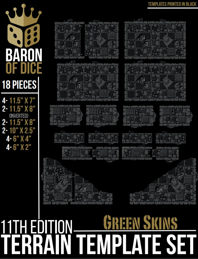 Baron of Dice Orc Scrapyard terrengmaler 11e sett