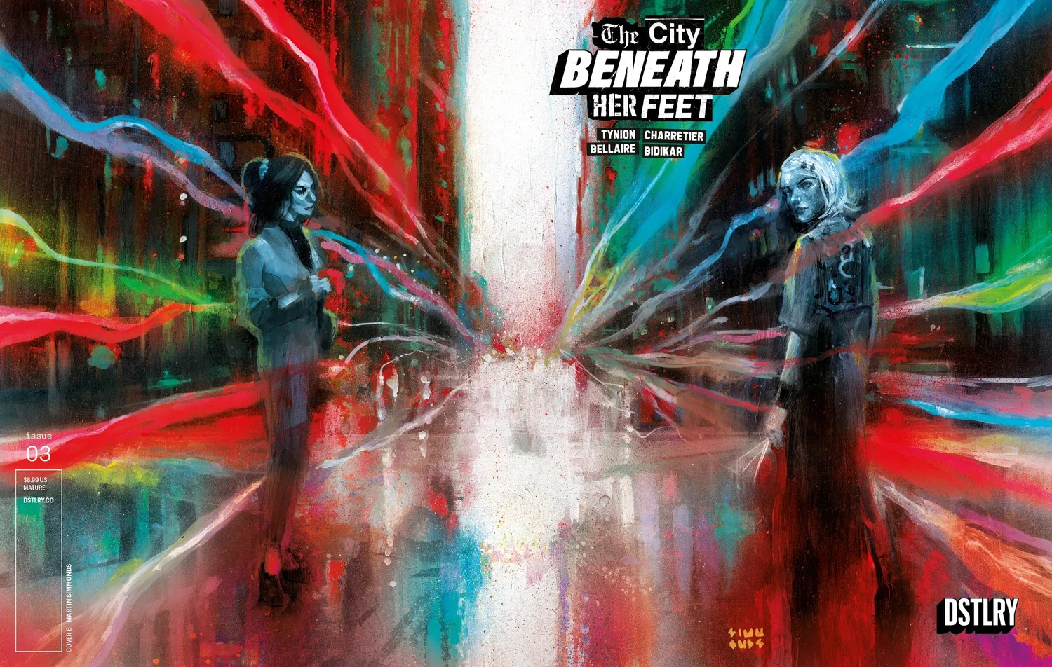 DSTLRY The City Beneath Her Feet #3 Cover B Simmonds hefte