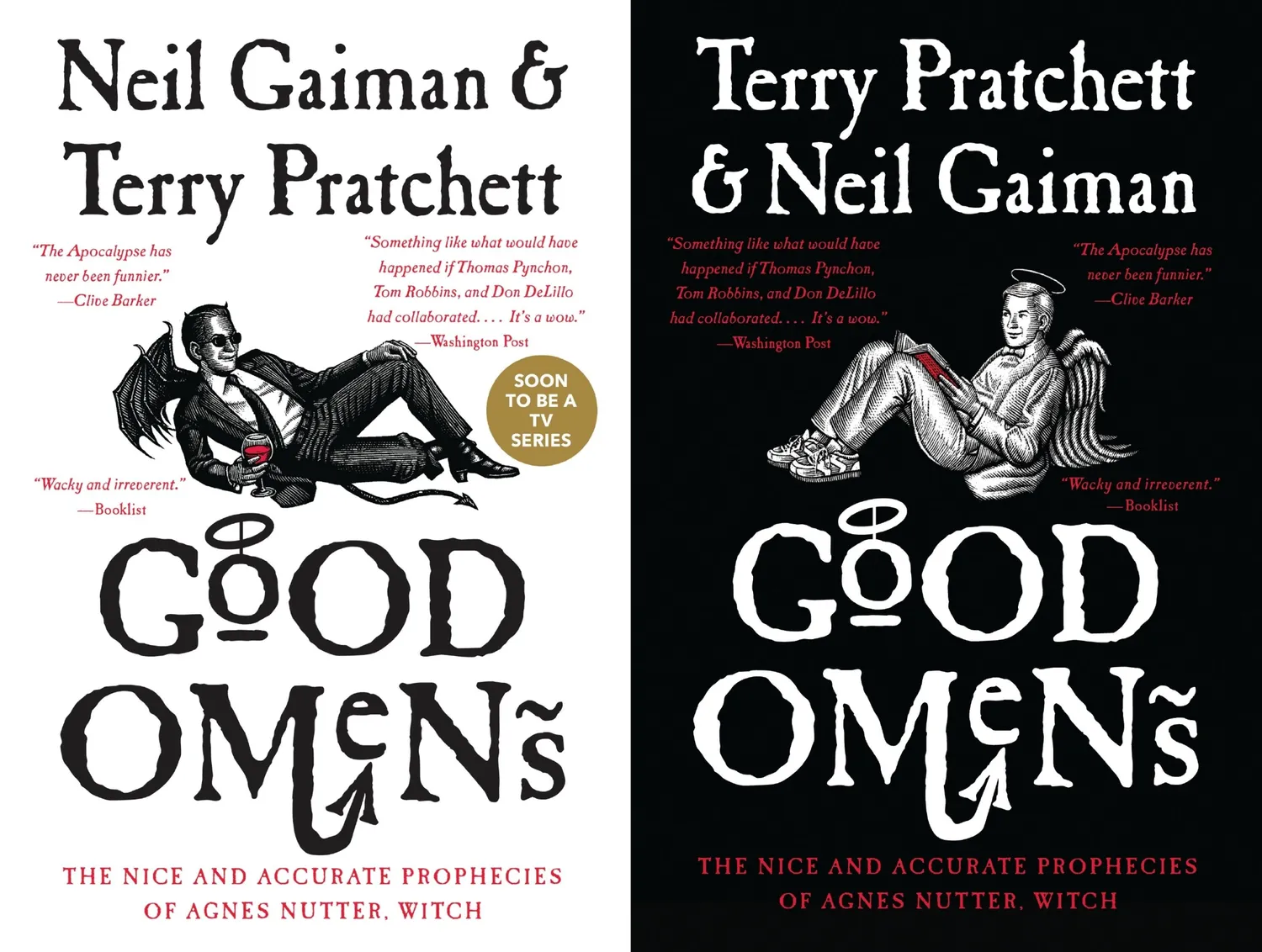 Wingbearer Saga Good Omens fantasybok innbundet humor