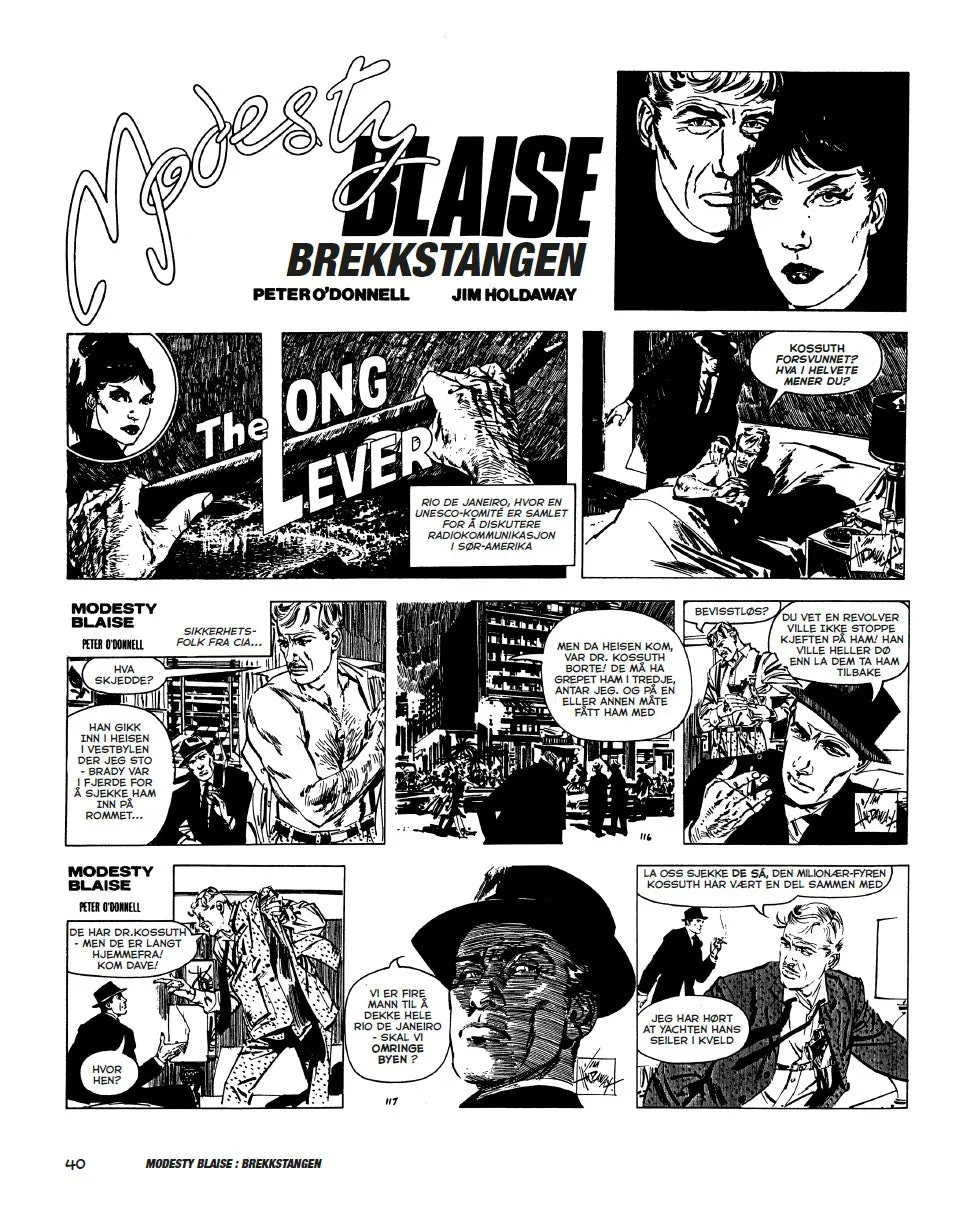 Modesty Blaise album 1 hefte nr 800 og 801 nummerert