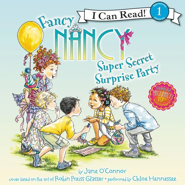 Wingbearer Saga Fancy Nancy Surprise Party lesebok innbundet