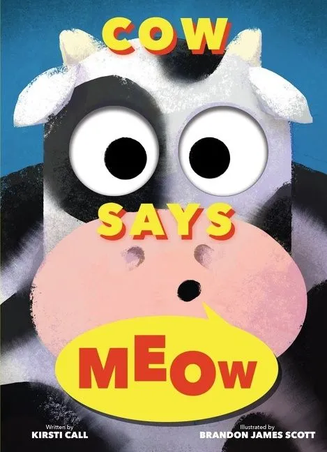 Cow Says Meow bildebok innbundet dyrelyder
