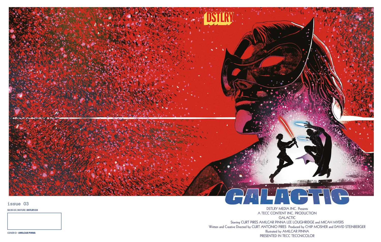 DSTLRY Galactic #3 Cover D Pinna tegneseriehefte sci-fi