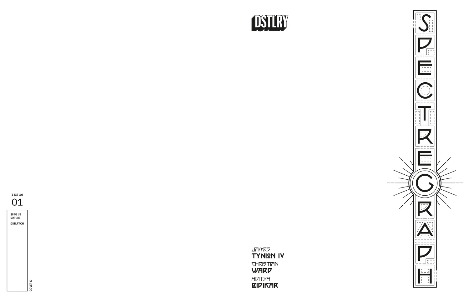 DSTLRY Spectregraph #1 tegneseriehefte Cover G spøkelseshus