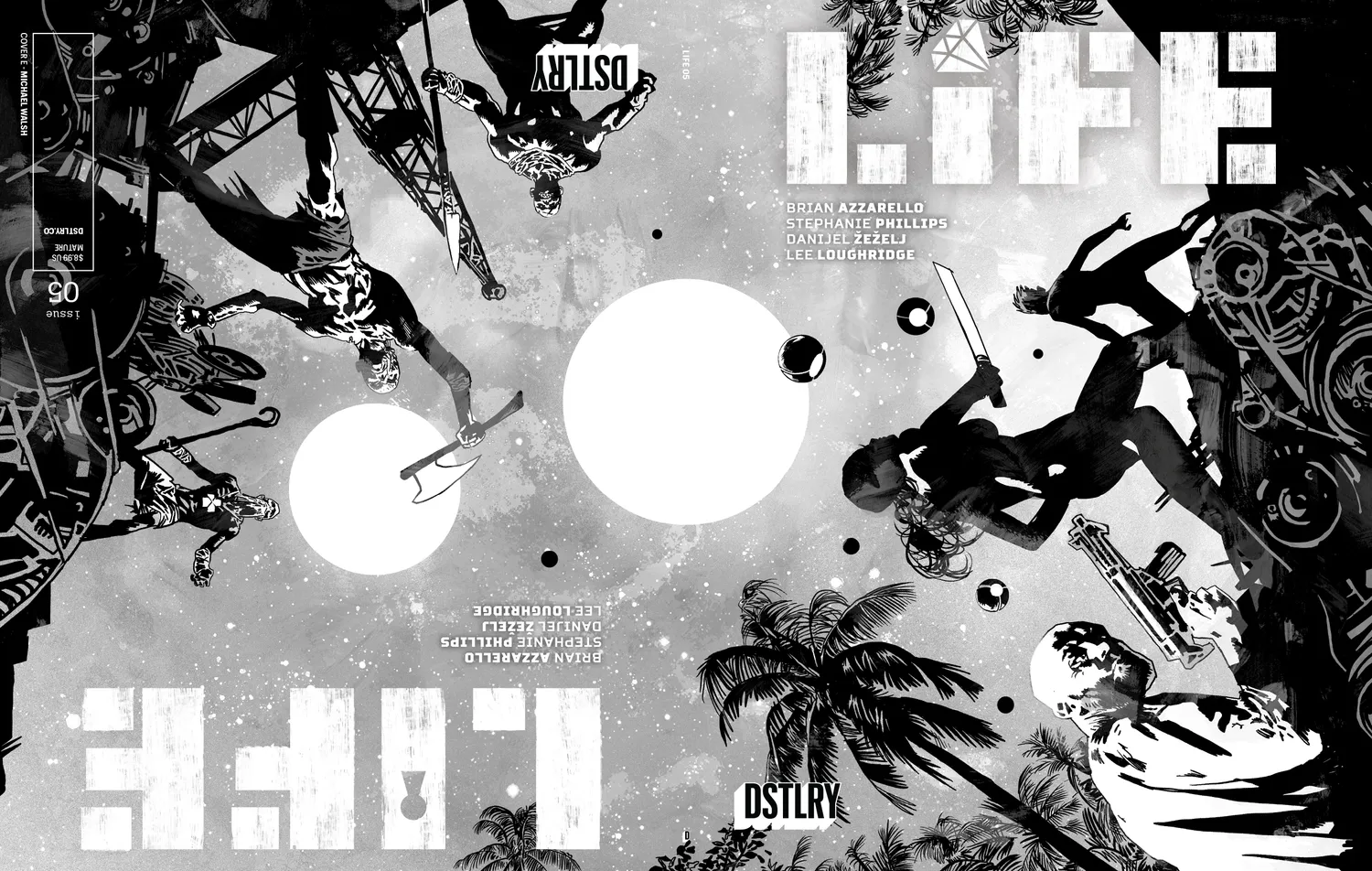 DSTLRY Life #5 Cover E Walsh Black & White hefte flip-book