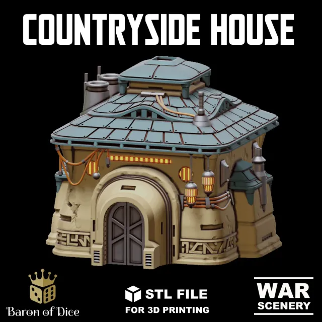 Baron of Dice Massadun Countryside House STL-fil terreng