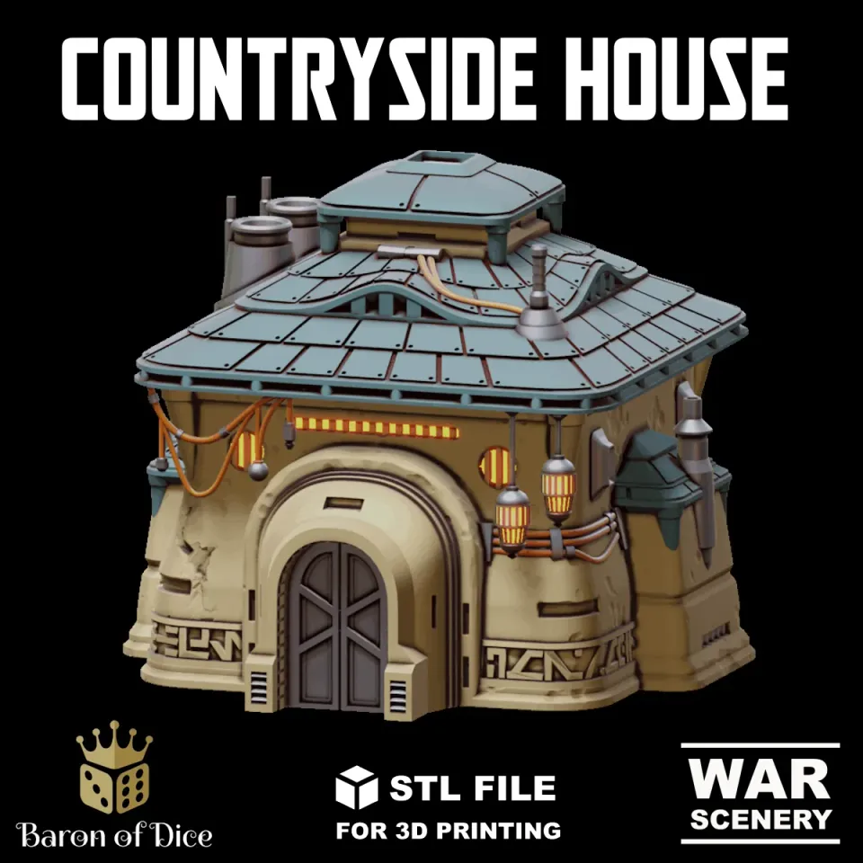 Baron of Dice Massadun Countryside House STL-fil terreng