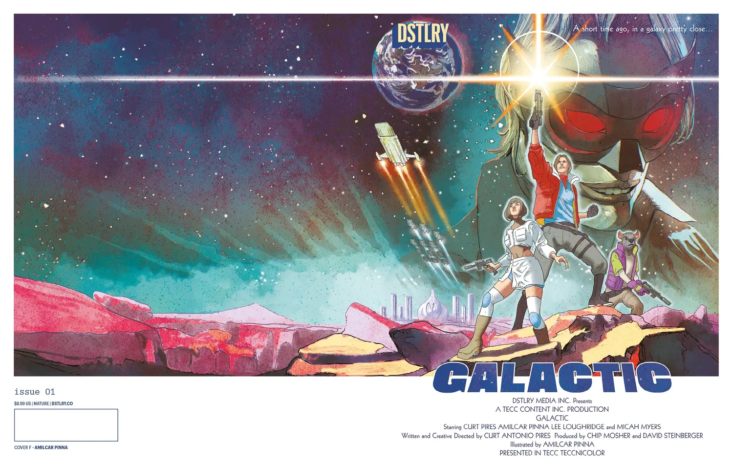 DSTLRY Galactic #1 Cover F Pinna hefte fysisk sci-fi