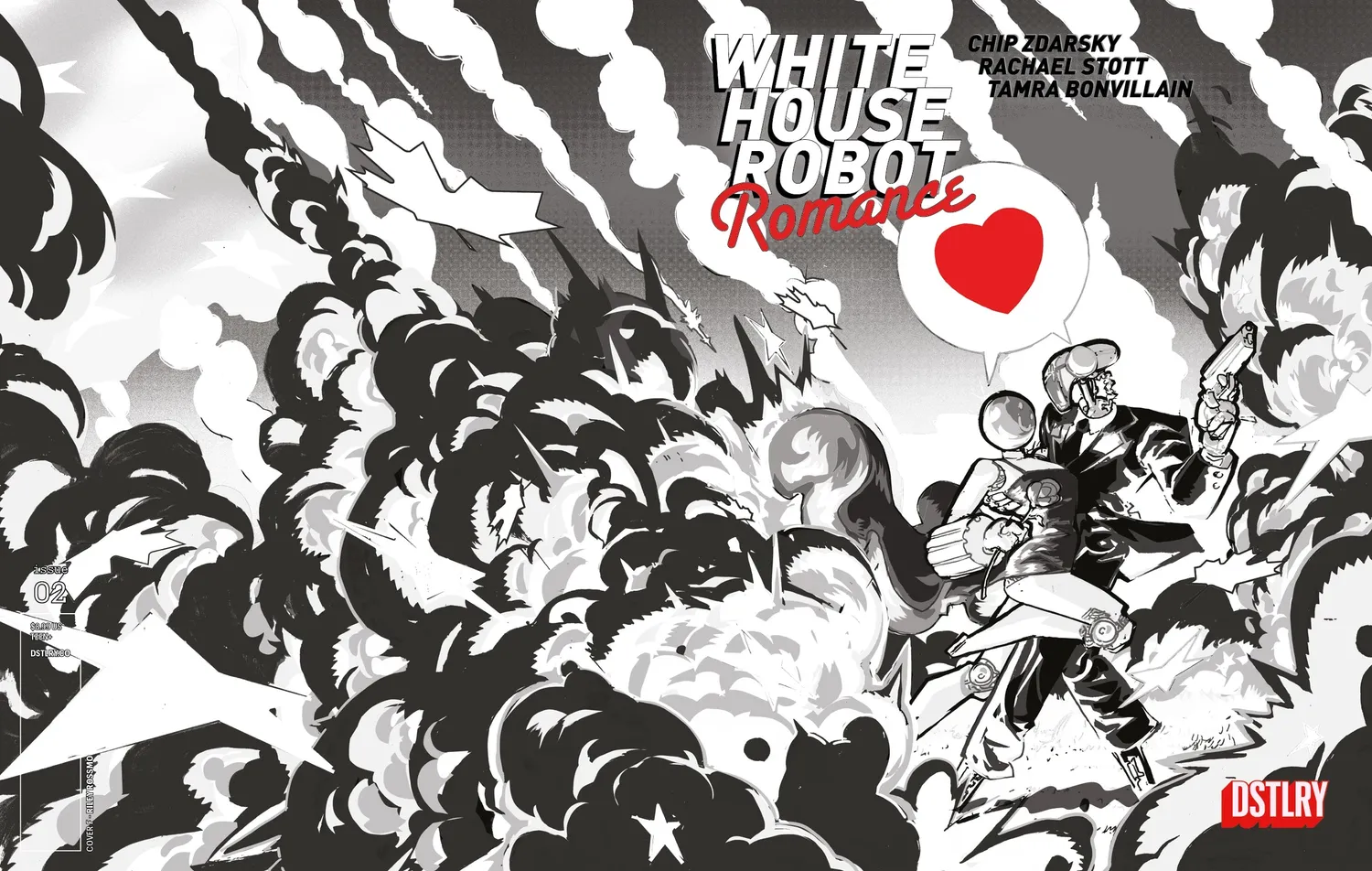 DSTLRY White House Robot Romance #2 hefte Cover F