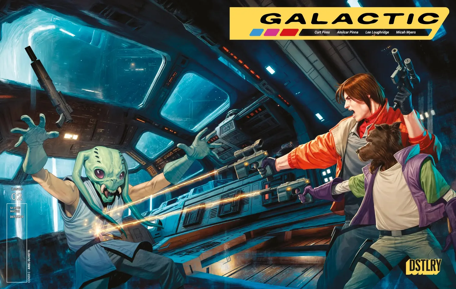 DSTLRY Galactic 2 Cover C Olivetti tegneseriehefte 1:10