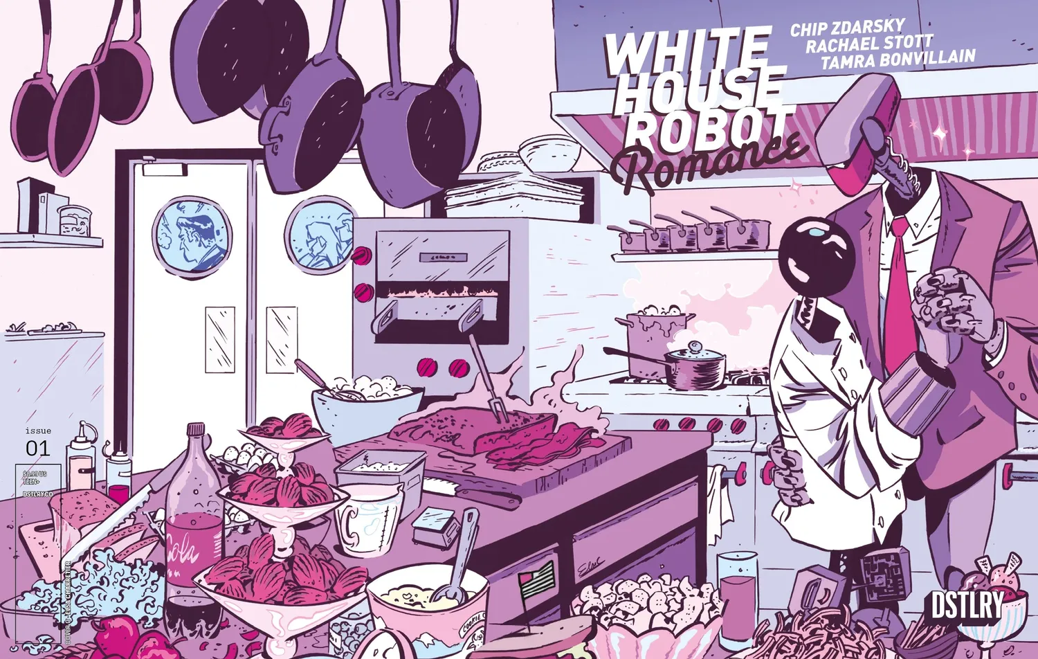 DSTLRY White House Robot Romance 1 Cover C Charretier hefte 1:10