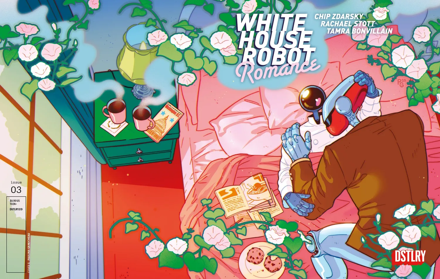 DSTLRY White House Robot Romance 3 hefte cover B Ganucheau
