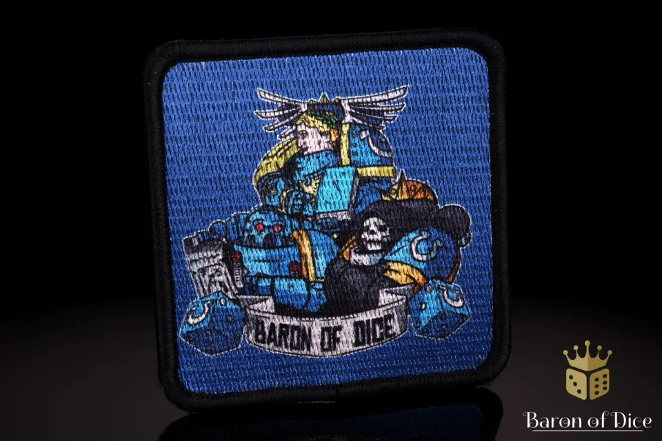 Baron of Dice Omega patch brodert 76 mm