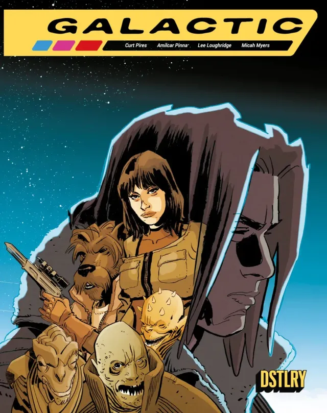 DSTLRY Galactic #2 tegneseriehefte Cover B Casalanguida sci-fi
