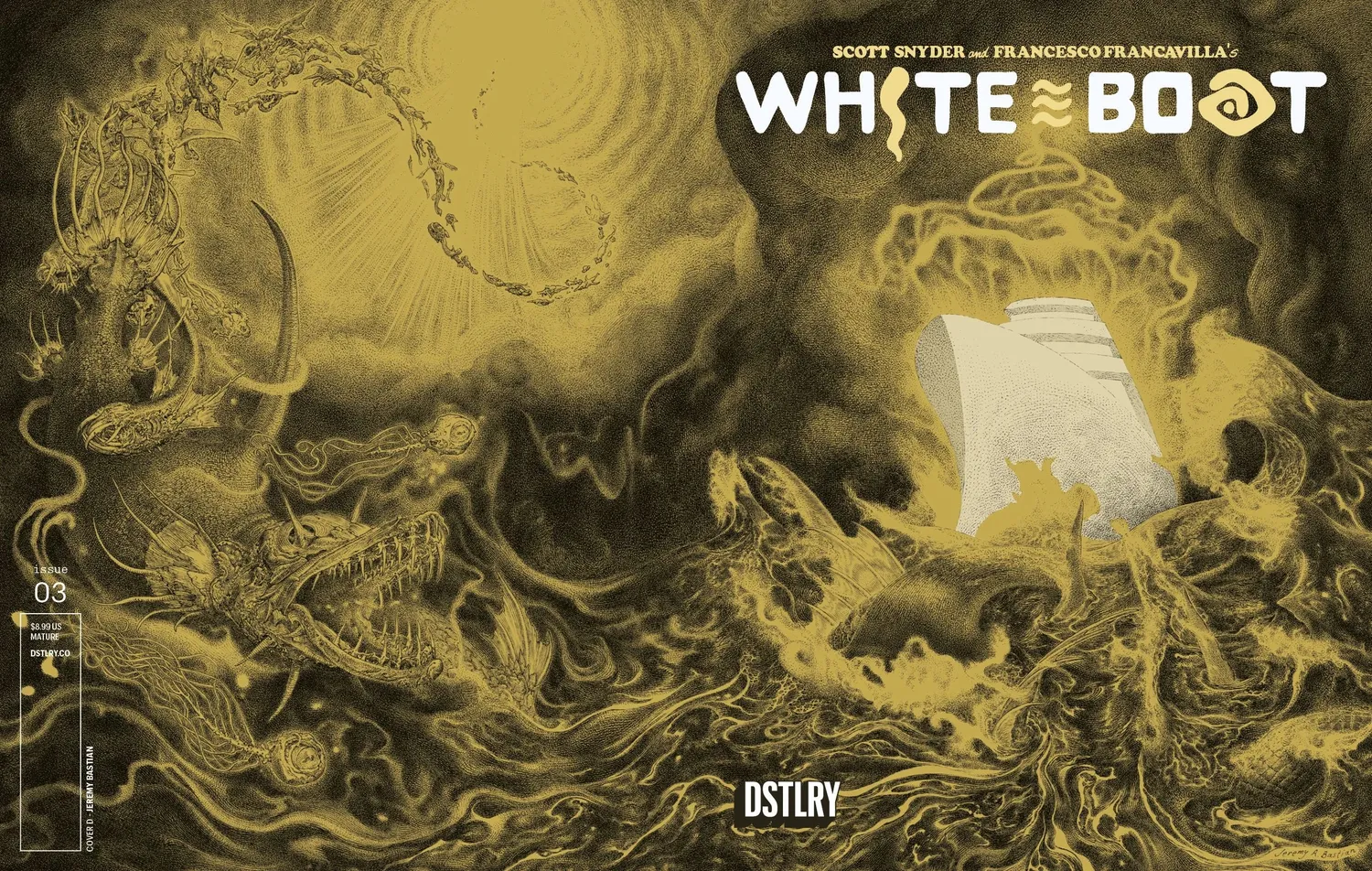 DSTLRY White Boat #3 hefte Cover E Bastian horror