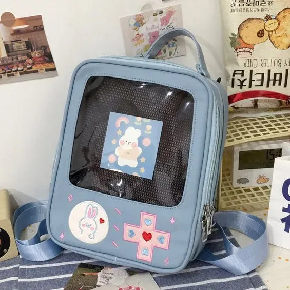 Tokyo Toys Gameboy Style ita-bag blå ryggsekk