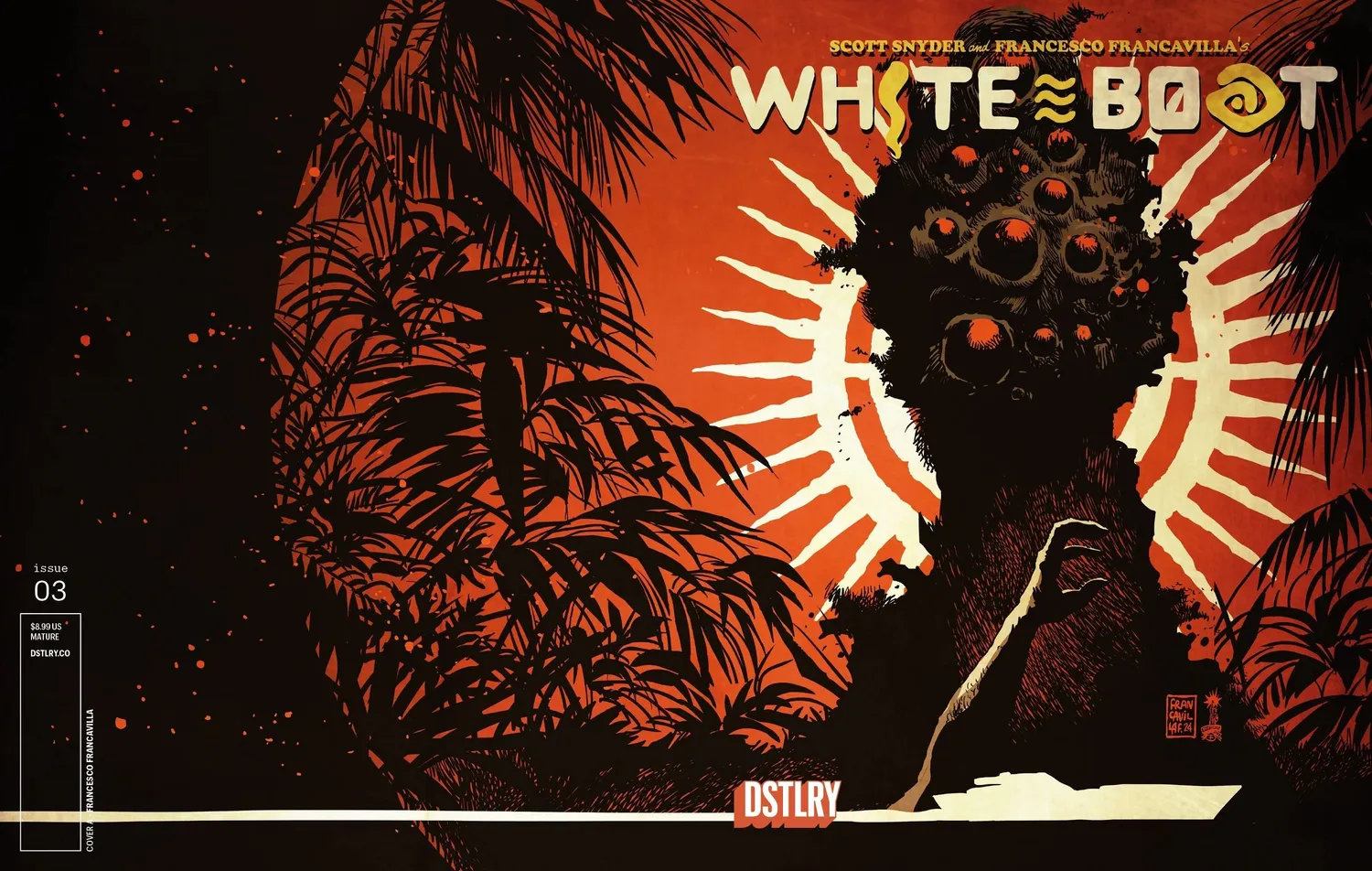 DSTLRY White Boat 3 tegneseriehefte Cover A Francavilla