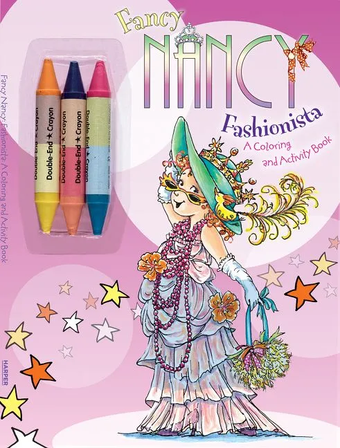 Fancy Nancy Fashionista fargeleggingsbok paperback