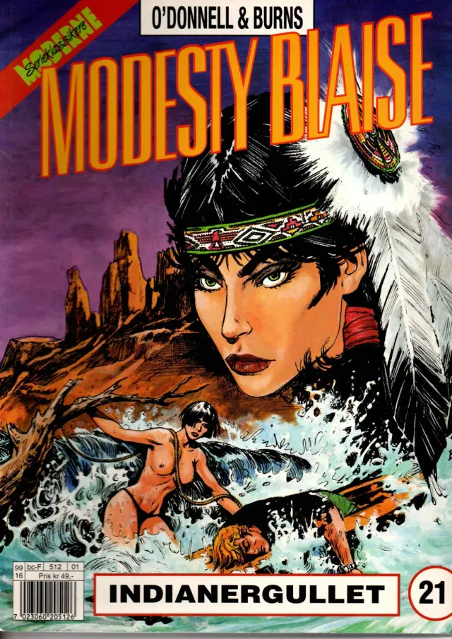 Modesty Blaise 21 tegneseriehefte norsk utgave