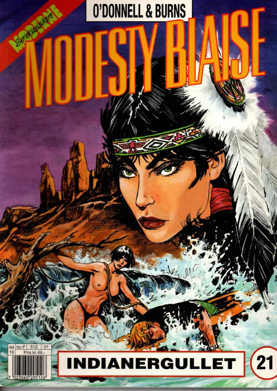 Modesty Blaise 21 tegneseriehefte norsk utgave