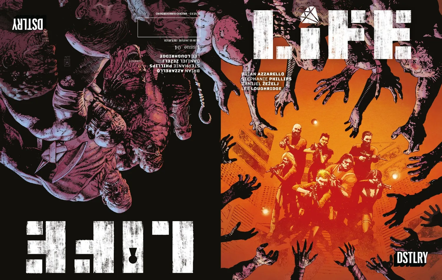 DSTLRY Life 4 tegneseriehefte Cover D Giangiordano sci-fi