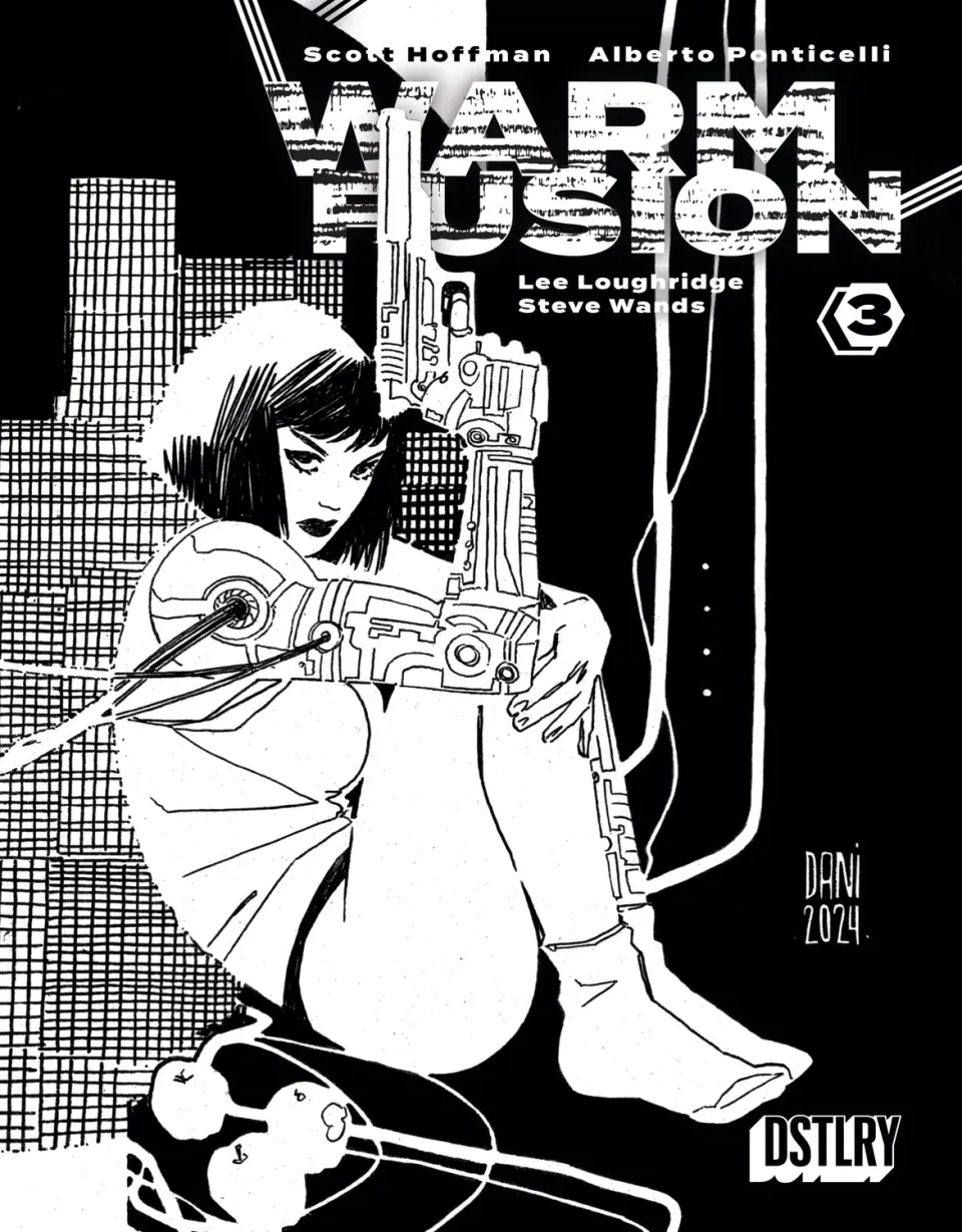 DSTLRY Warm Fusion nr 3 hefte Cover F Dani svart-hvitt