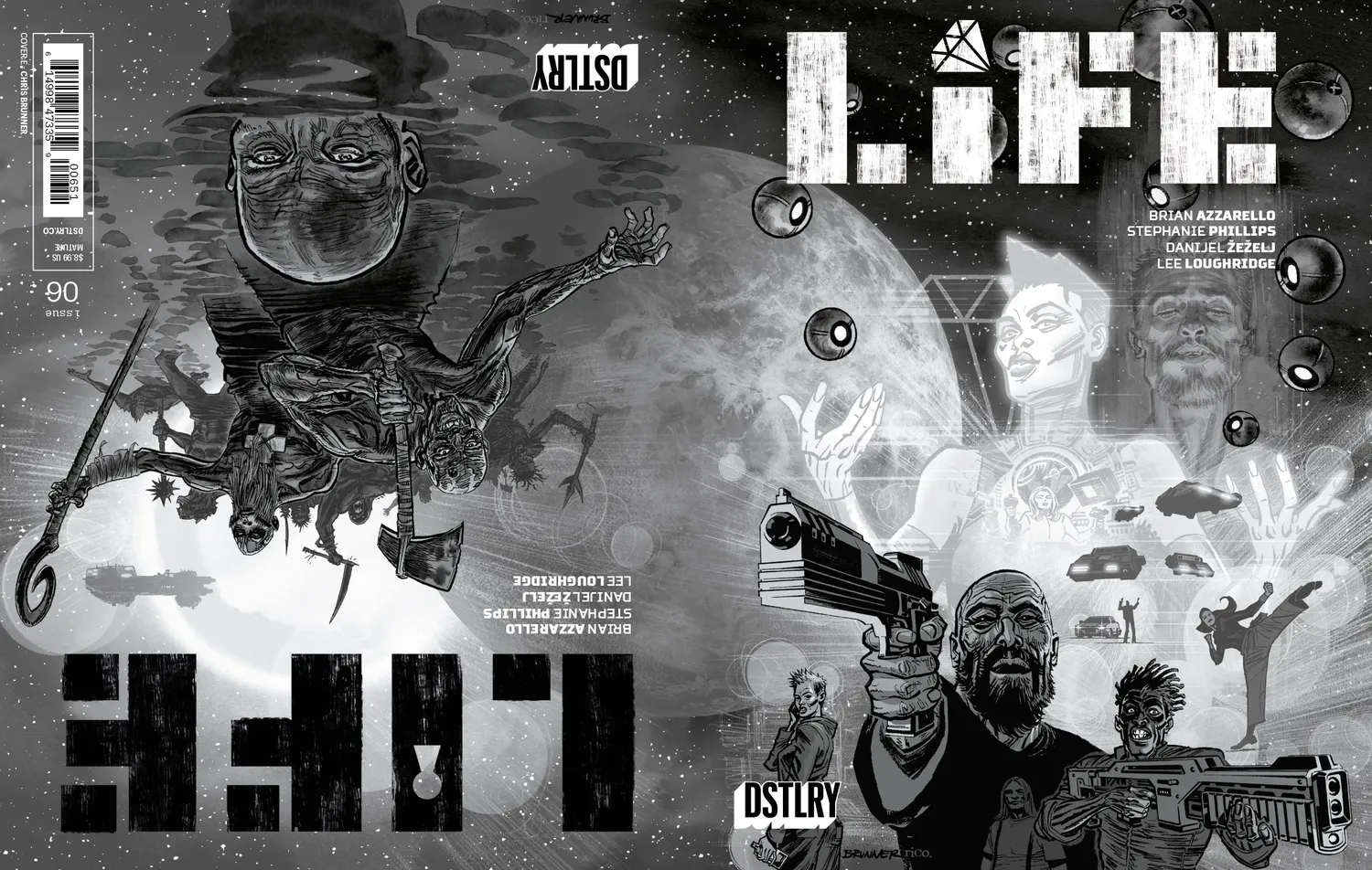 DSTLRY Life #6 Cover E Brunner tegneseriehefte svart-hvitt