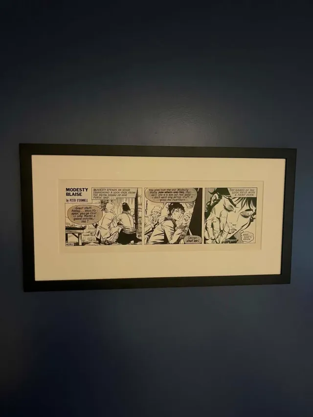 Modesty Blaise originalstripe 4392 1978 Romero Tusj samler