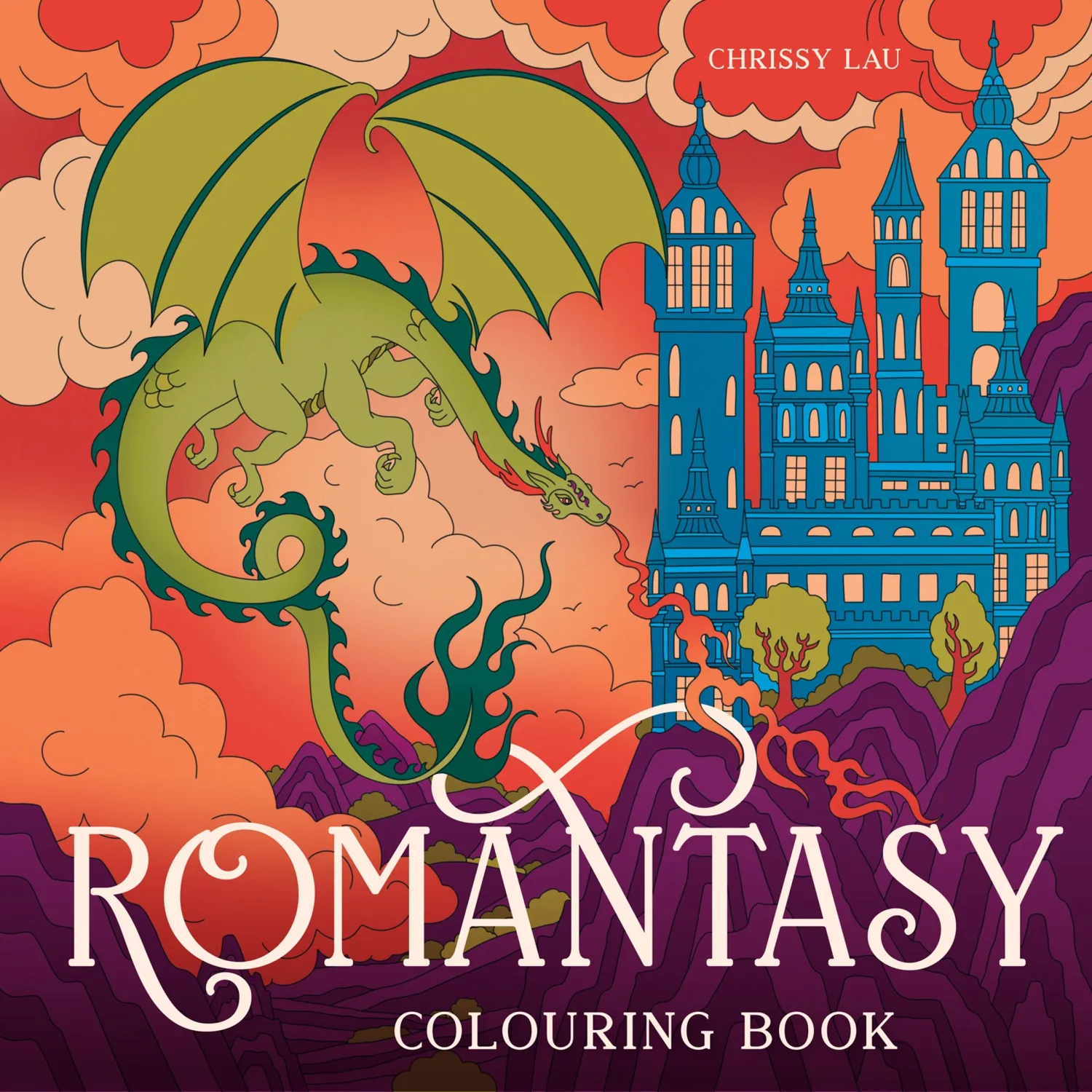 Wingbearer Saga Romantasy Colouring Book fargebok paperback