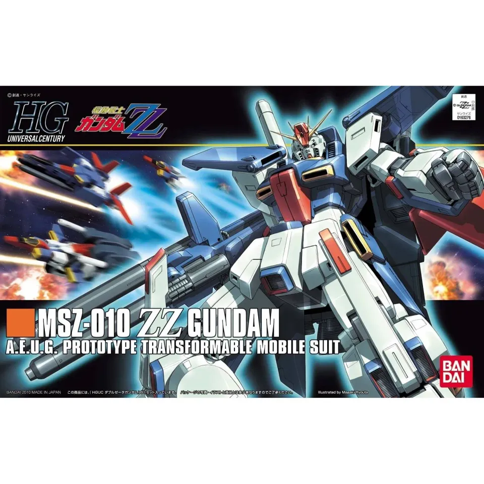 Bandai HG MSZ-010 ZZ Gundam 1/144 byggesett