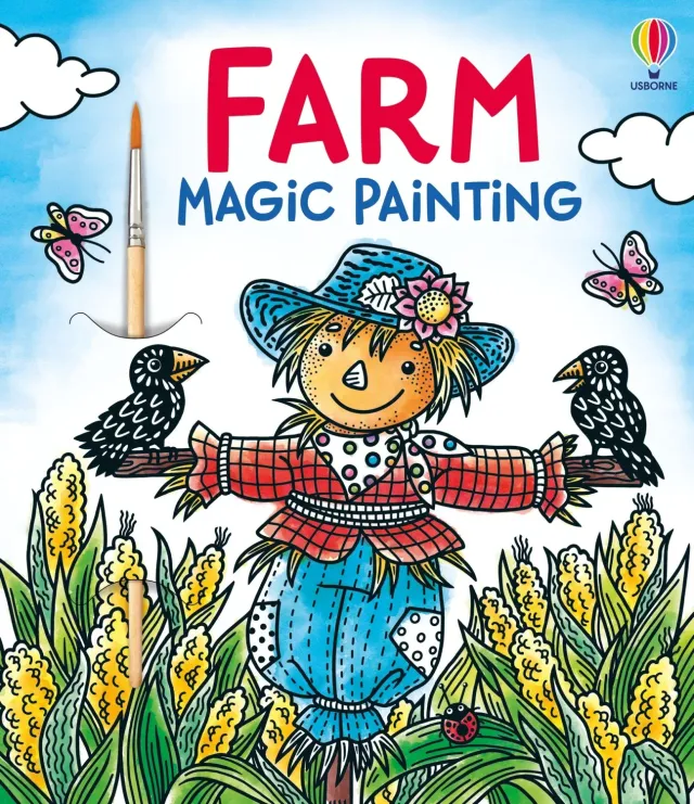 Usborne Farm Magic Painting malebok barn