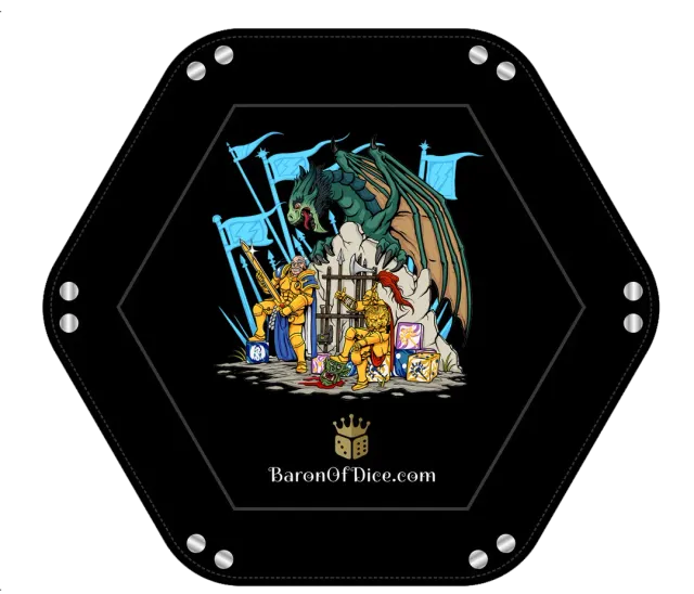 Baron of Dice Golden Boys terningbrett PU-skinn