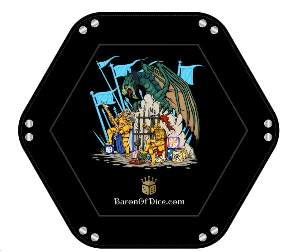 Baron of Dice Golden Boys terningbrett PU-skinn