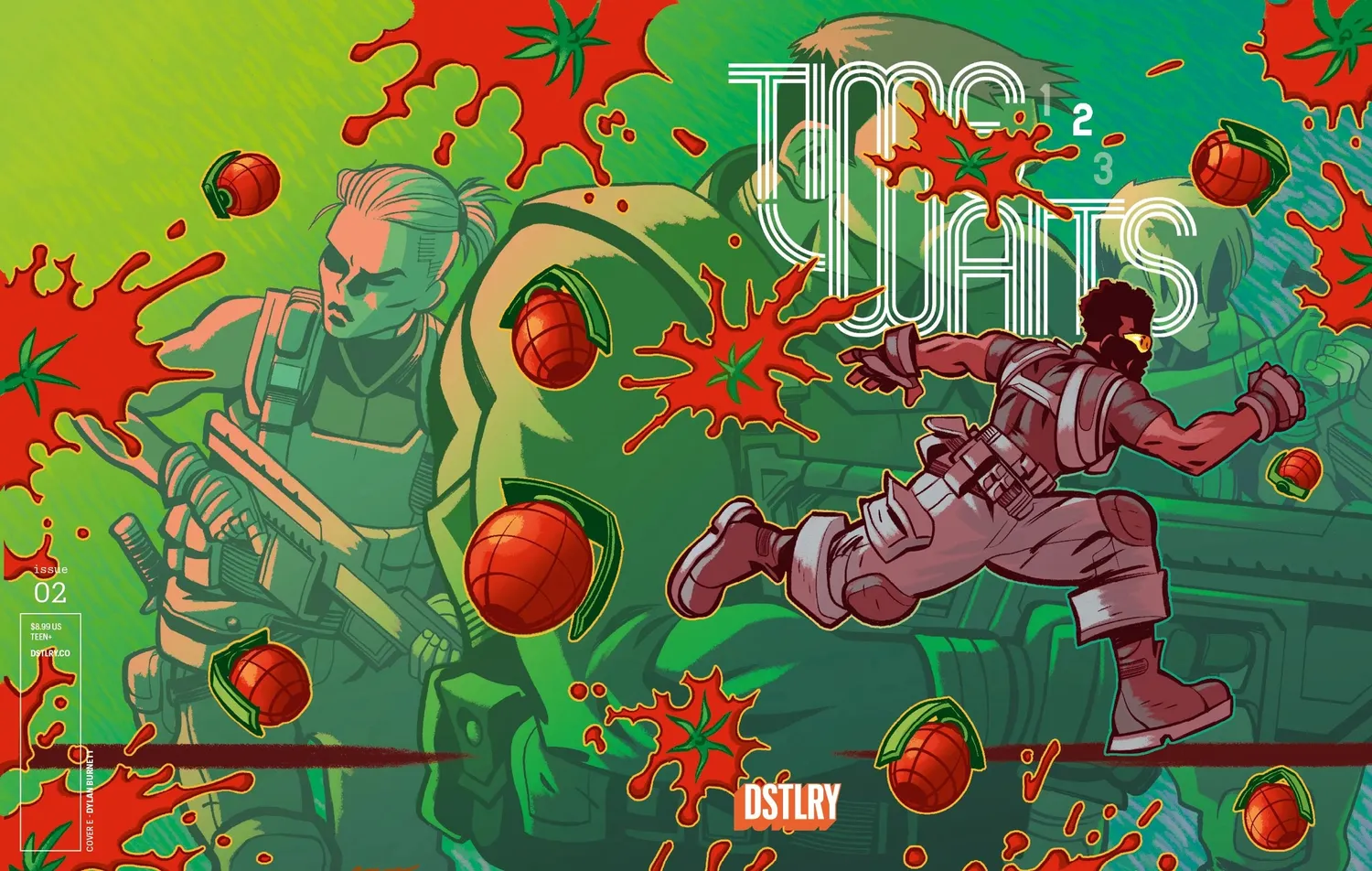 DSTLRY Time Waits #2 hefte Cover E Burnett tidsreise
