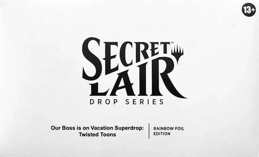 Magic Secret Lair Twisted Toons samlekort rainbow foil uåpnet