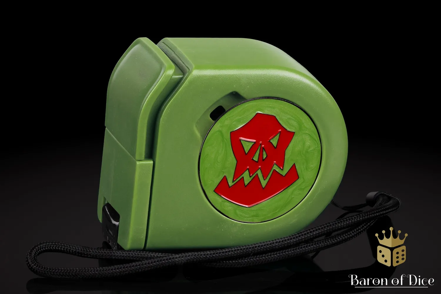 Baron of Dice Orc målebånd rødt med mynt