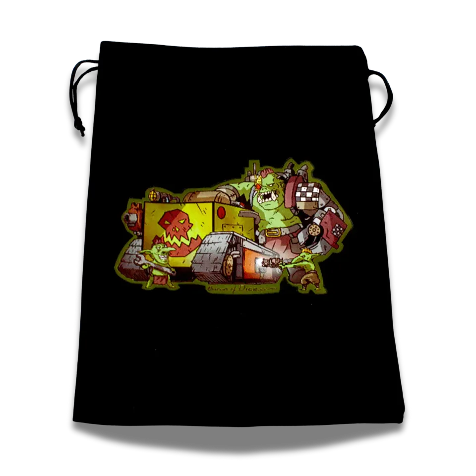 Baron of Dice Orcs Premium terningpose velur 100+ terninger