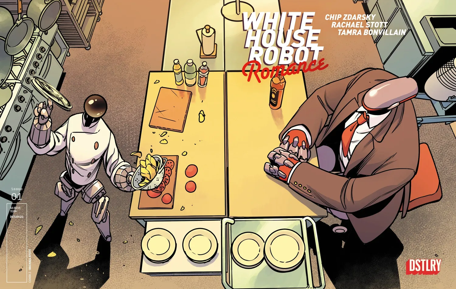 DSTLRY White House Robot Romance 1 digital tegneserie Cover Z Stott