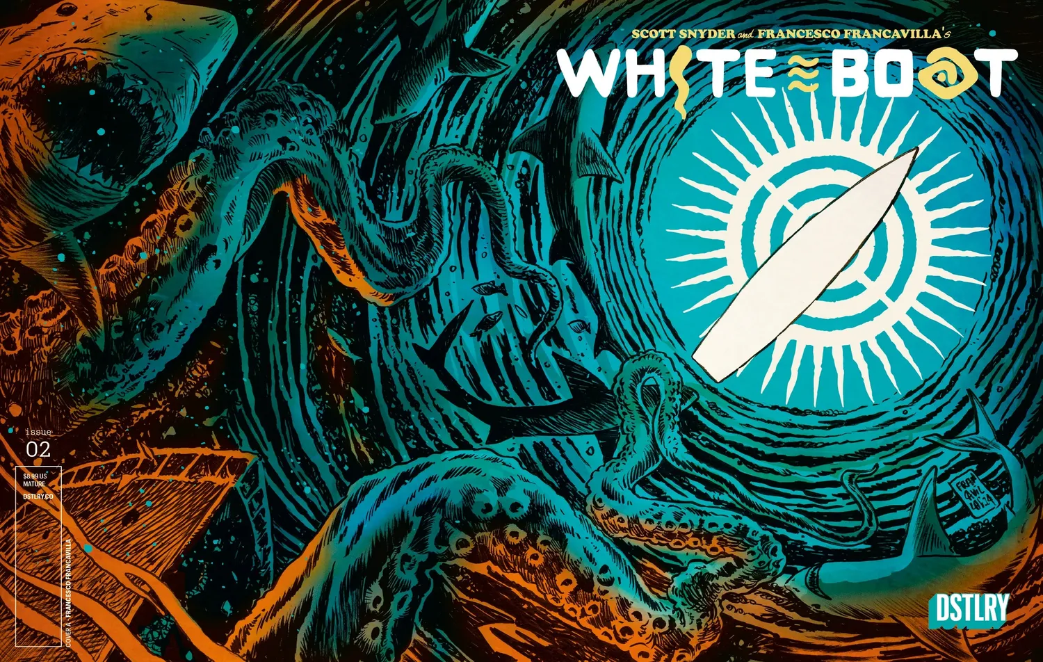 DSTLRY White Boat 2 Cover A hefte Francavilla skrekk