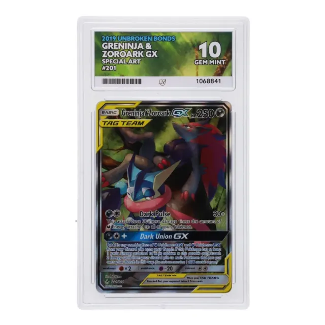 Pokémon Greninja & Zoroark GX 201/214 enkeltkort ACE 10