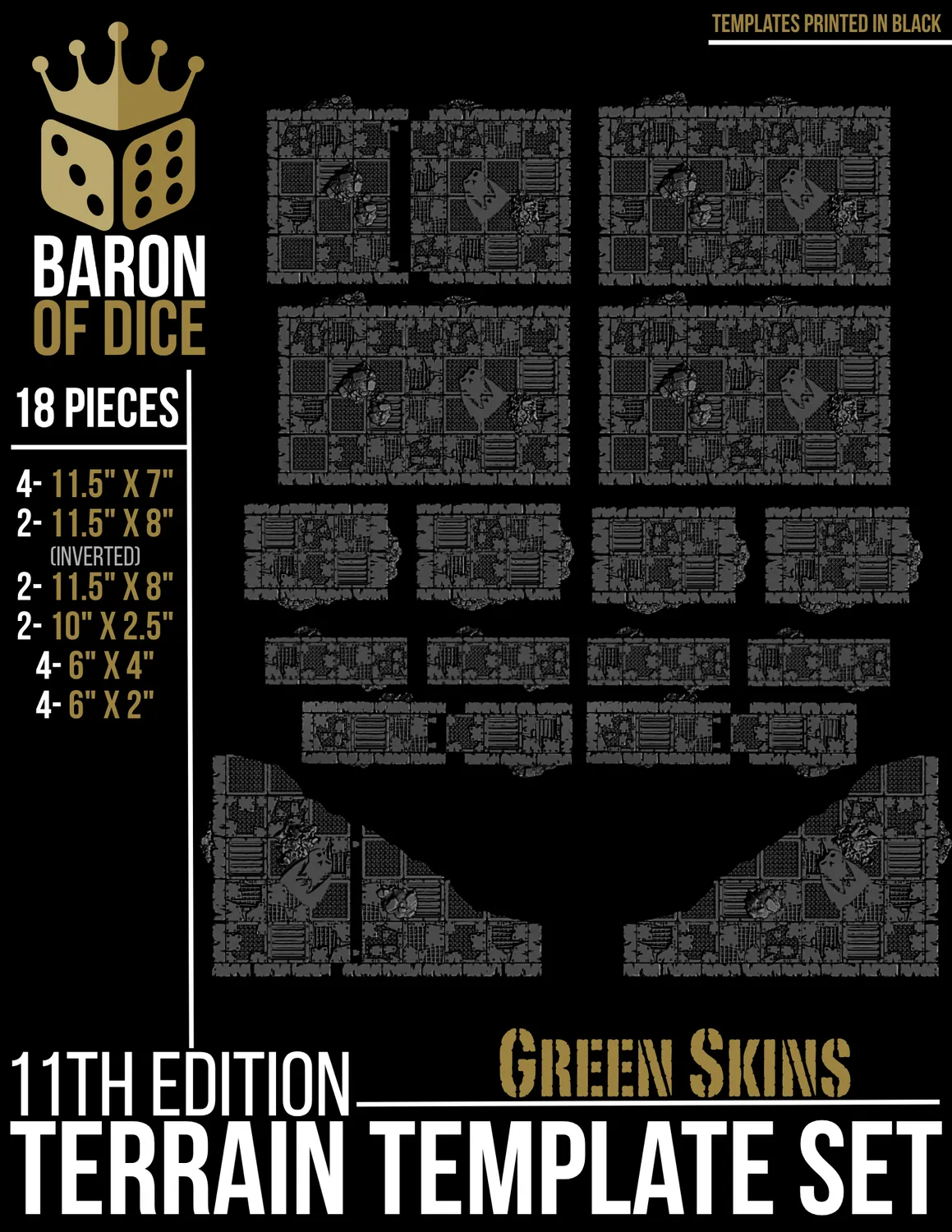 Baron of Dice Orc Scrapyard terrengmaler 11e sett