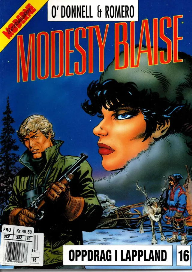 Modesty Blaise 16 hefte på norsk