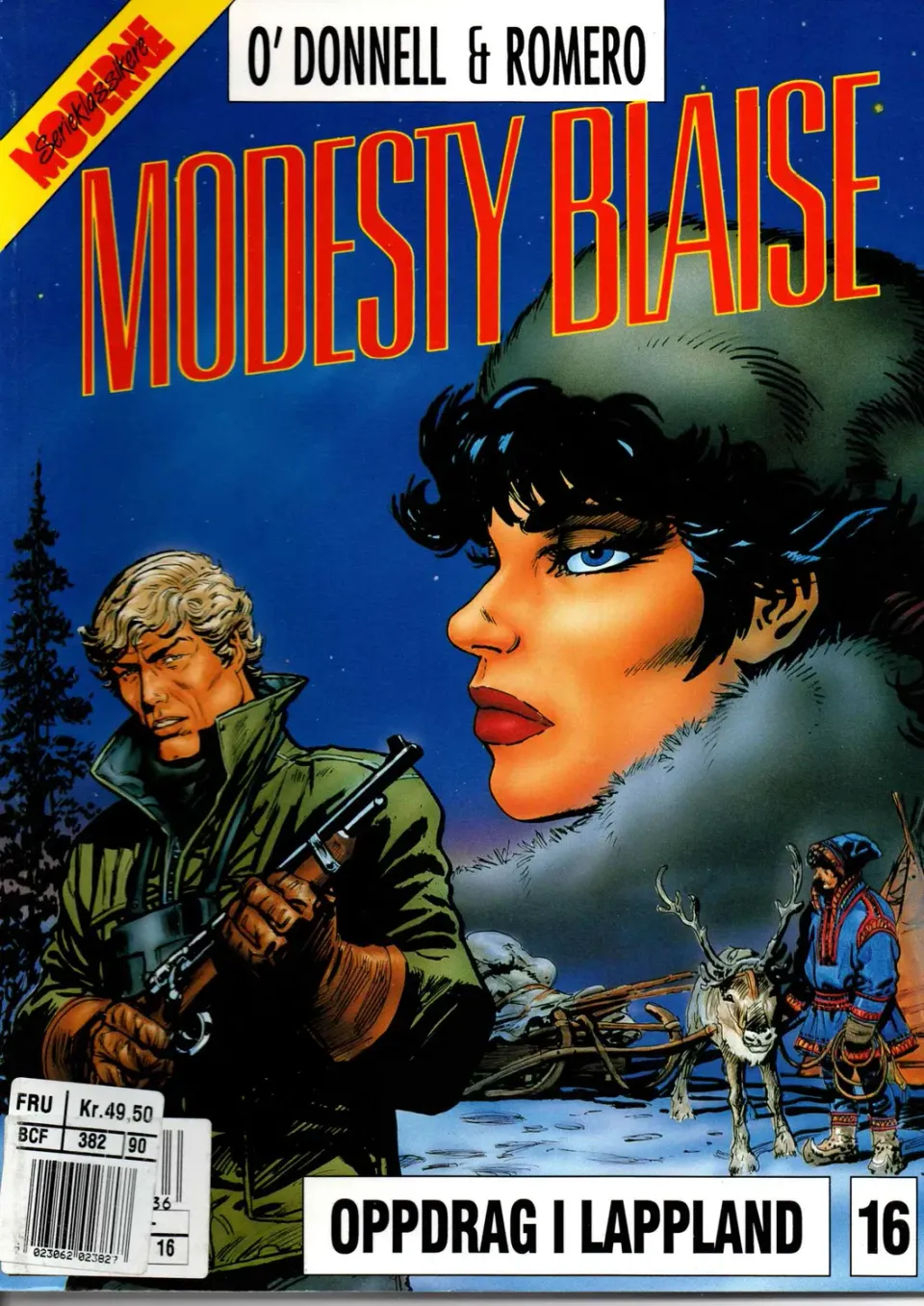 Modesty Blaise 16 hefte på norsk