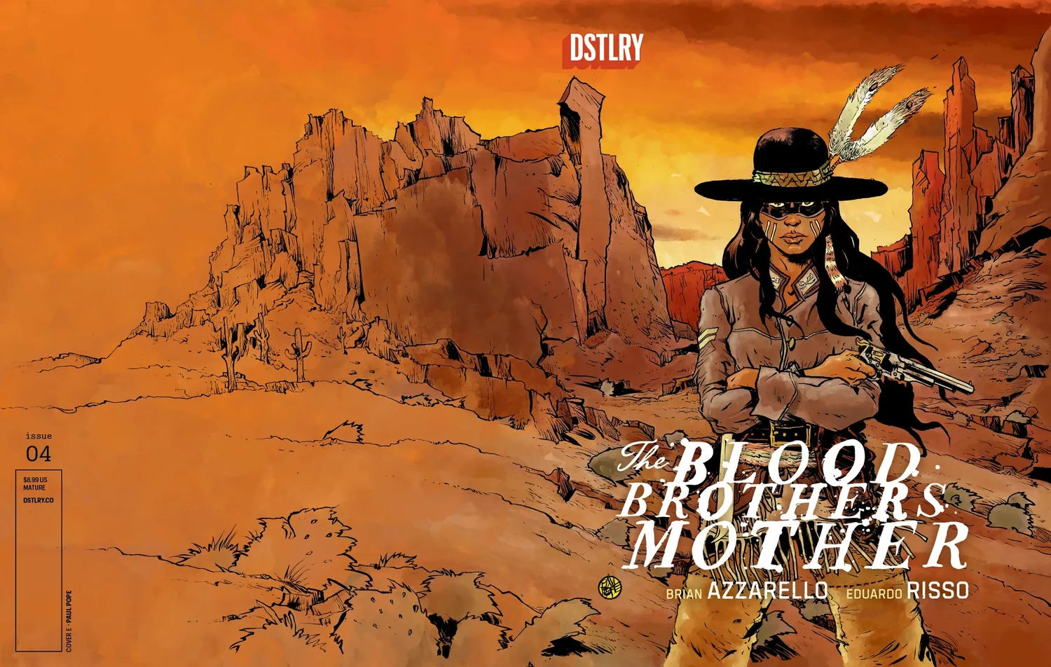 DSTLRY Blood Brothers Mother #4 hefte Cover E Pope western