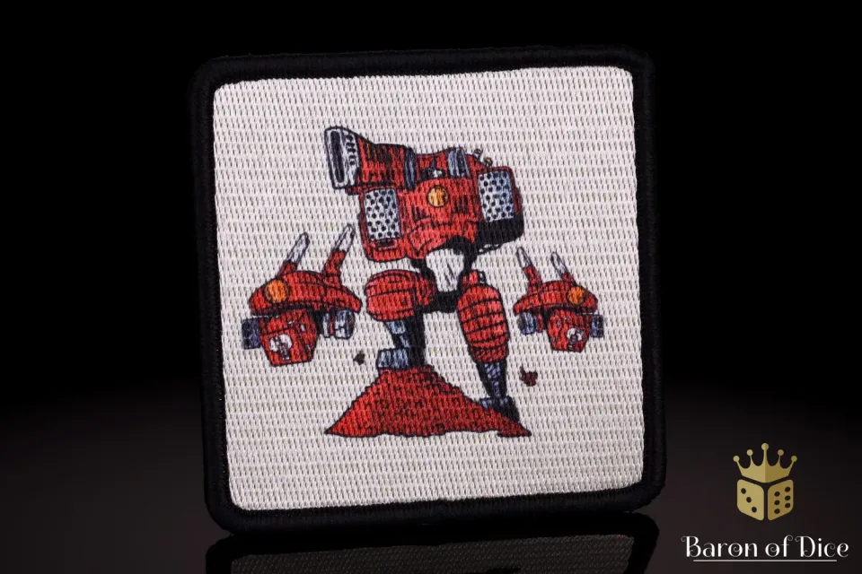 Baron of Dice Good Robot patch 76 mm borrelås