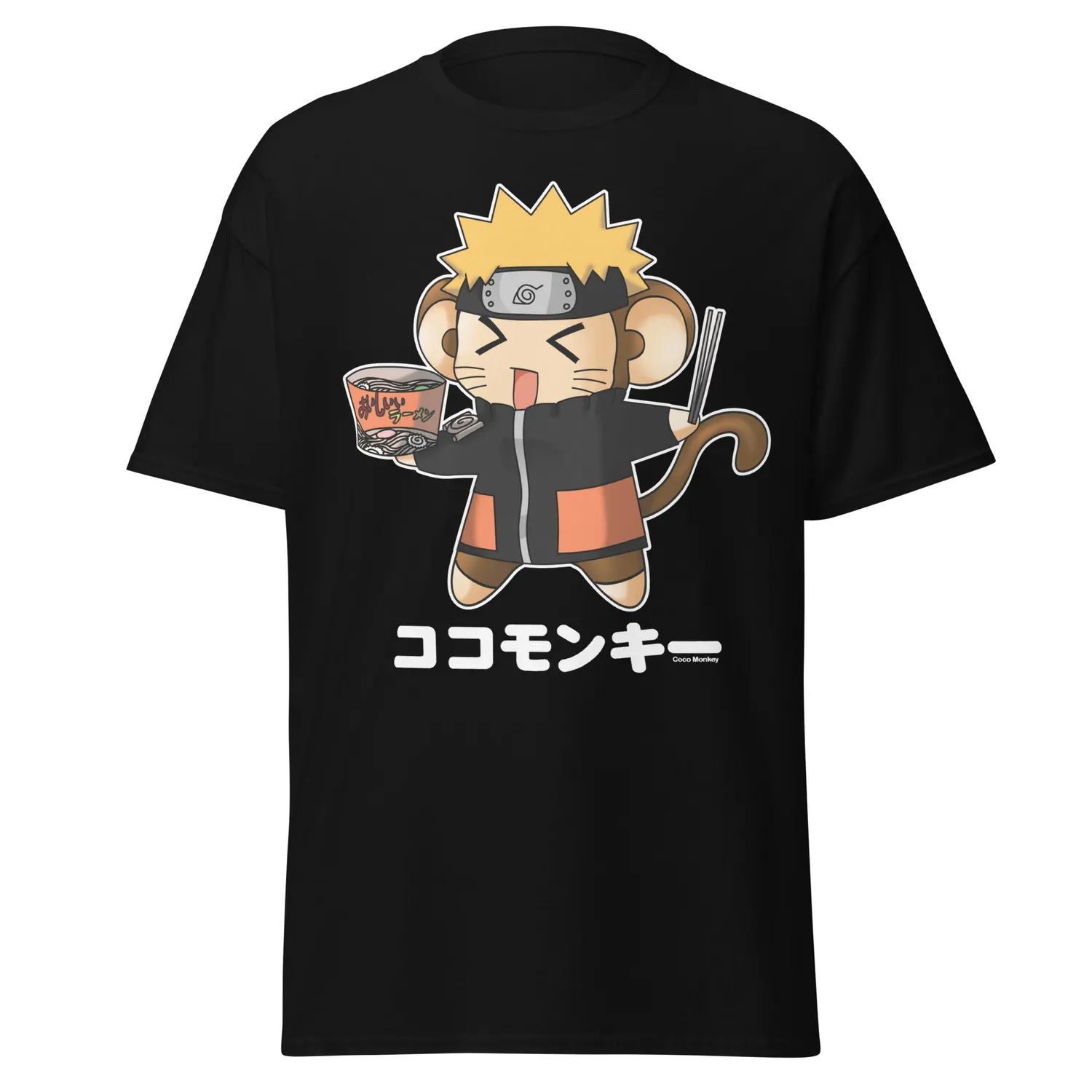 TokyoToys Coruto unisex t-skjorte svart S bomull
