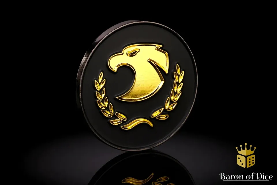 Baron of Dice Baron's Coin Golden Eagle 40mm spillmynt enkelt