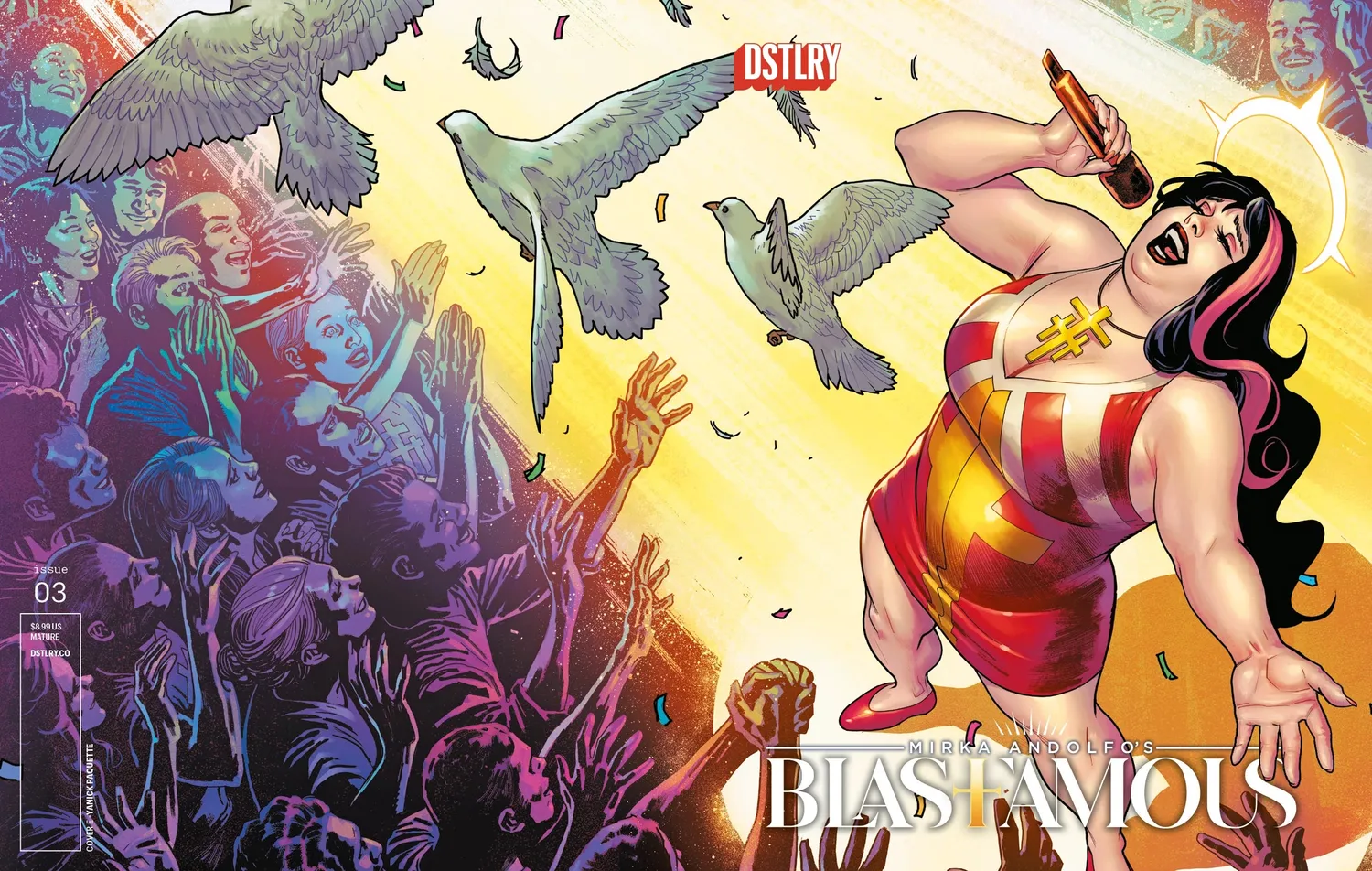 DSTLRY Blasfamous #3 hefte Cover E Paquette siste nummer