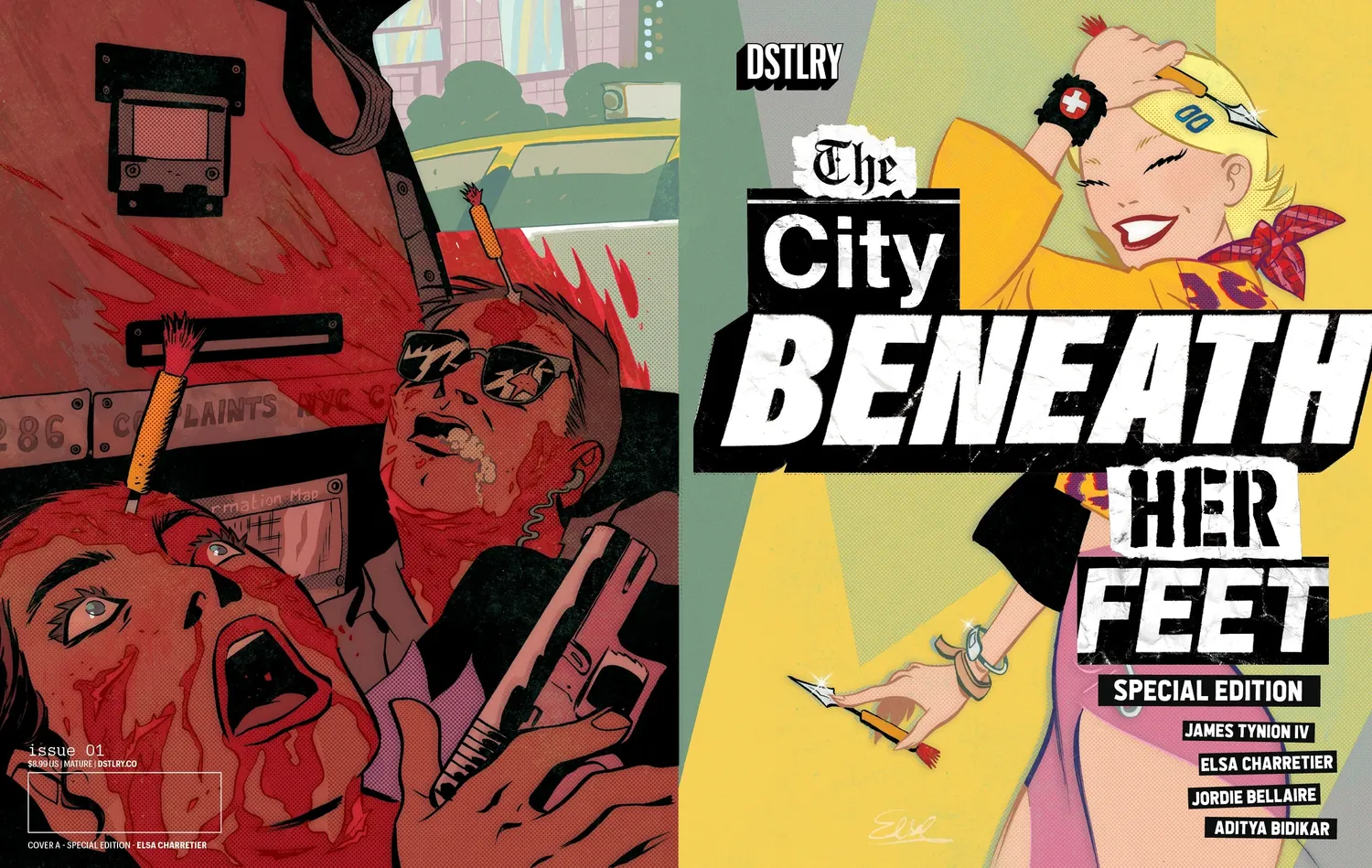 DSTLRY City Beneath Her Feet #1 Special Edition Charretier hefte